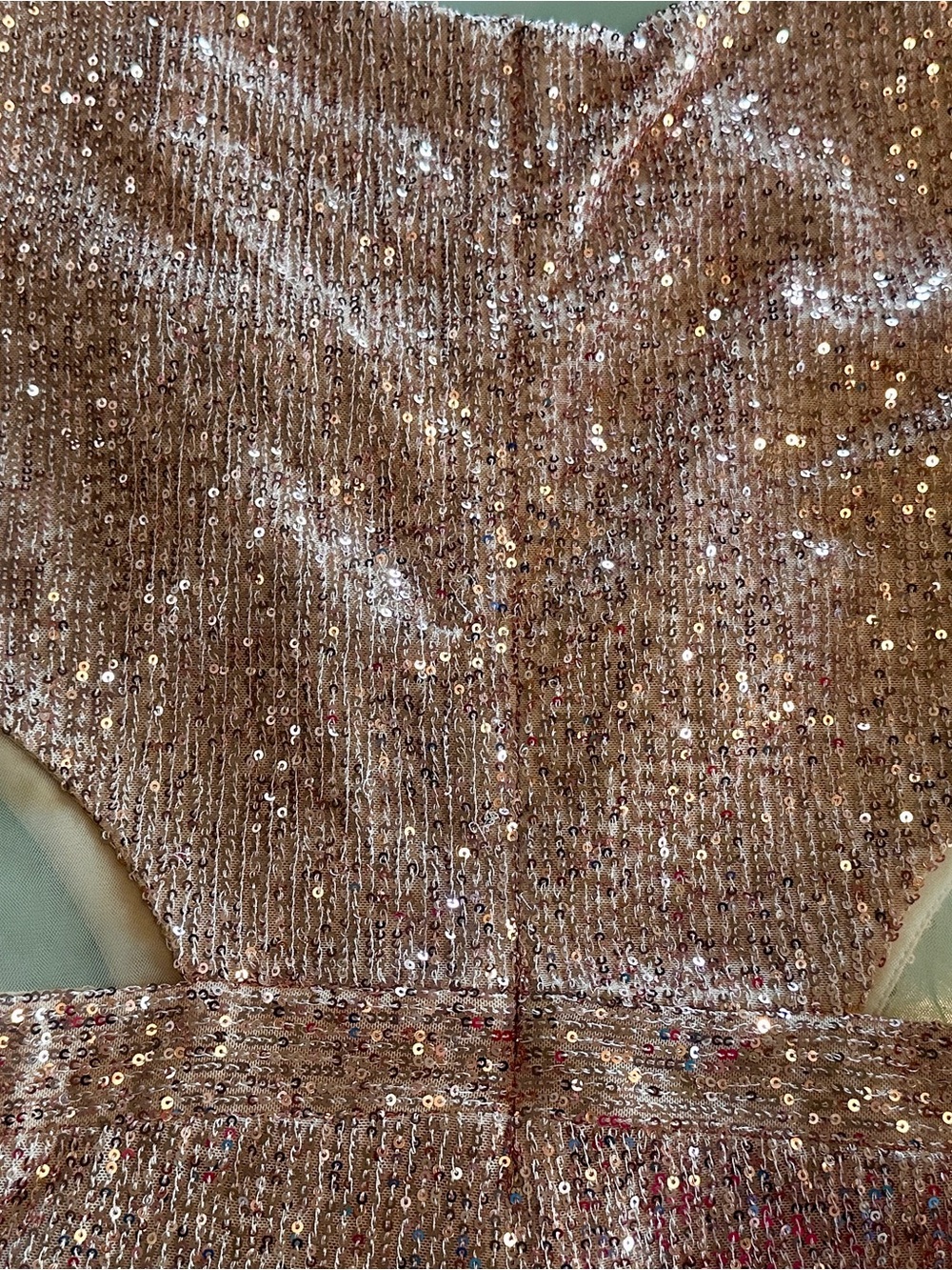 NWT Mac Duggal Rose Pink Sequin Wide-Leg Jumpsuit - Picture 5 of 5